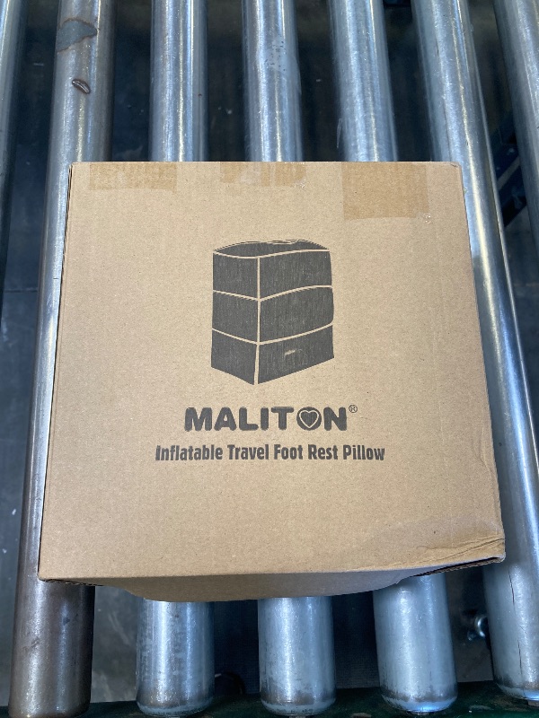 Photo 1 of Inflatable Travel Foot Rest Pillow, Kids Airplane Bed, Adjustable Height Leg Pillow, Make a Flat Bed for Toddler, Fits for Airplane, Car?Grey, 2 Pack?