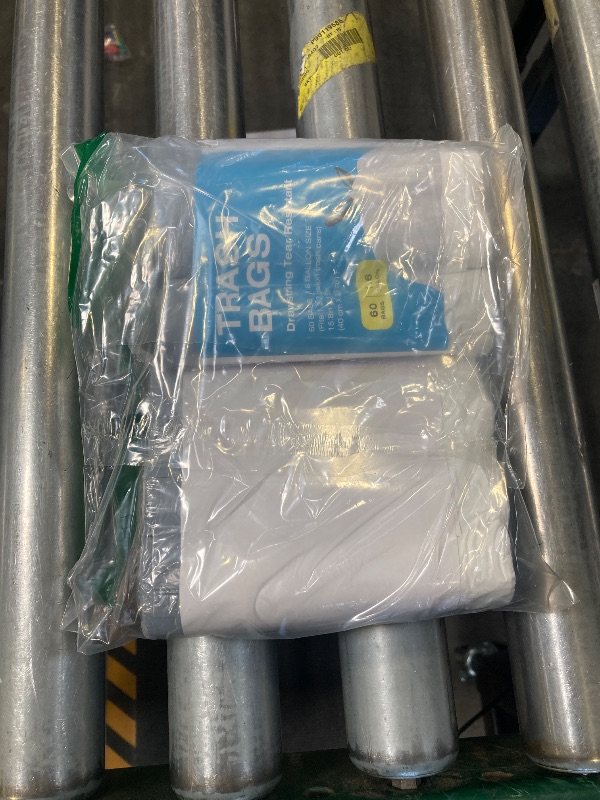 Photo 1 of 120 Counts 1.6 Gallon Mini Drawstring Trash Bags, Small Garbage Bags by KSSKSS, Code a fit 4.5-8 Liter, 1.2-2 Gal, White Trash Bin Liners for Home Office Kitchen Bathroom Bedroom