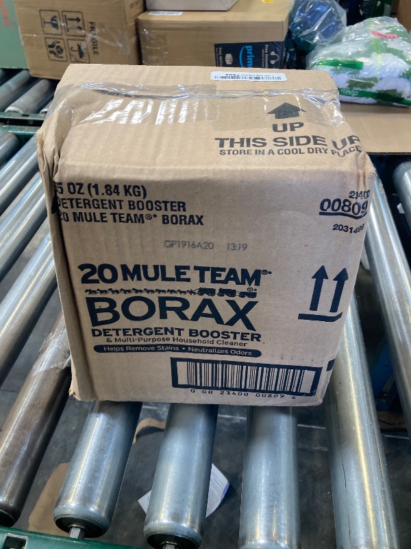 Photo 1 of 20 Mule Team All Natural Borax Detergent Booster & Multi-Purpose Household Cleaner, 65 Ounce, 4 Count