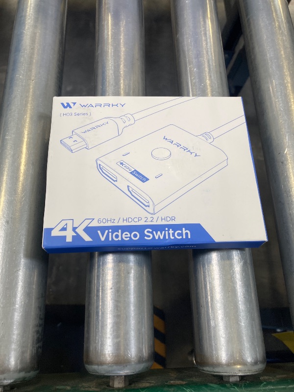 Photo 1 of HDMI Switch 2 in 1 Out 4K@60Hz, WARRKY[with 3.3ft Fixed Braided HDMI Cable, Aluminum Case, 2K@144Hz, HDCP 2.2] Bidirectional 2x1 Switcher Splitter Compatible for PS5/4, Xbox, Roku, FireStick, Switch