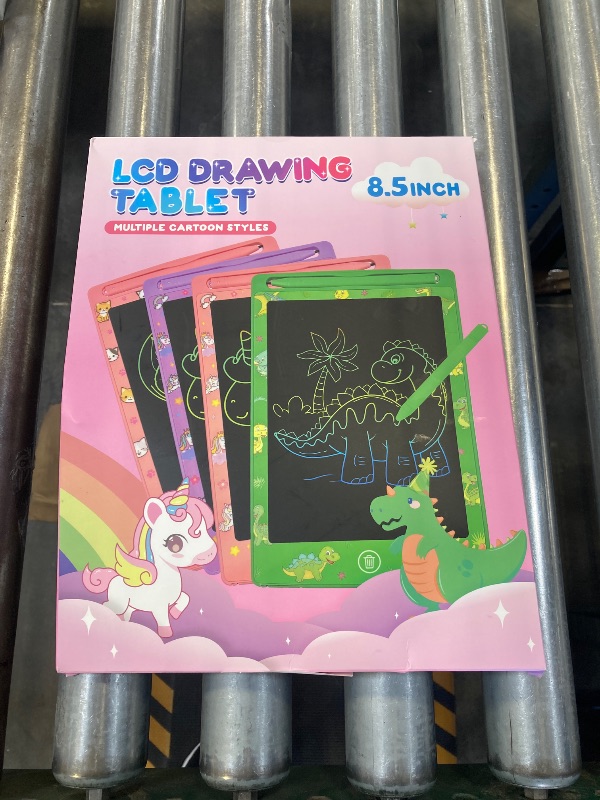 Photo 1 of 4 Pack LCD Writing Tablet for Kids, 8.5 Inch Colorful Doodle Board Drawing Pad, Party Favor Educational Learning School Prize Birthday Gifts for Boys Girls Age 3 4 5 6 7 8