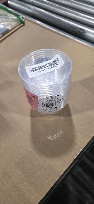Photo 1 of Clear Plastic Serving Bowls for Party - 6 oz, Elegant Disposable Serving Bowls & Chip bowls for Parties & Weddings, Perfect Party Bowls for Serving Food & Candy Bowls for Candy Buffet (20 Count)