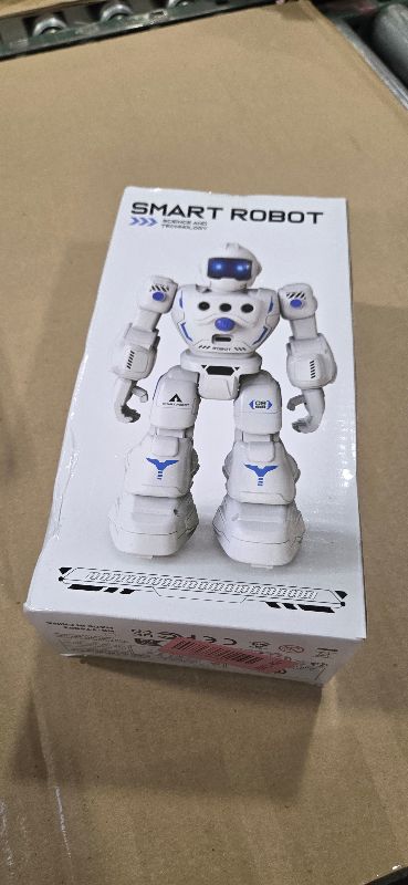 Photo 1 of BAZOLOTA Robot Toys for Kids, Programmable Remote Control Robot with Walking, Sliding, Singing and Dancing, RC Gesture Sensing Control Smart Robots for Age 3-12 3-5 Kids Christmas Birthday