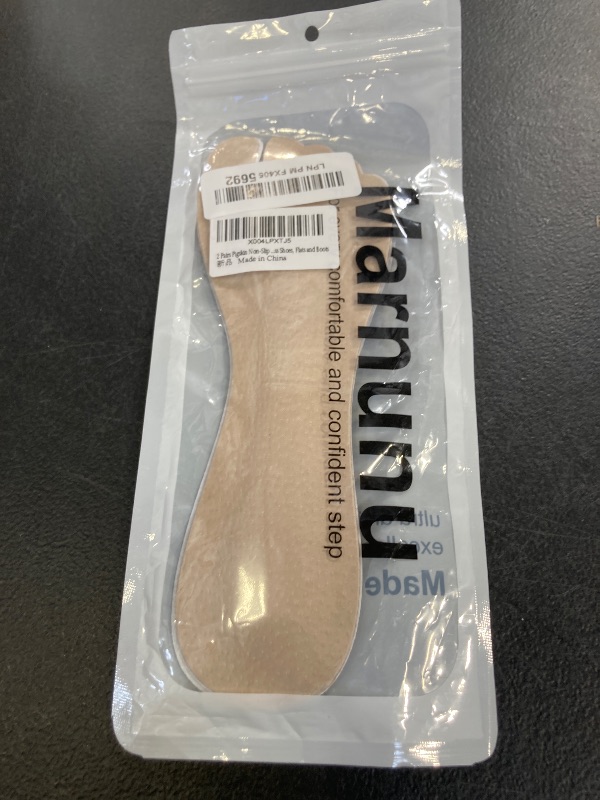 Photo 1 of 2 Pairs Pigskin Non-Slip High Heel Inserts, Ultra-Thin Adhesive Barefoot Sandal Inserts, New Lengthened 3/4 Weight Shifting Insoles for Dress Shoes, Flats and Boots