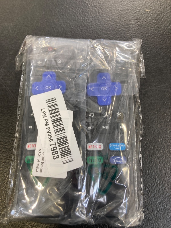 Photo 1 of 2Pcs Replacement Remote Control Compatible for Roku TV, Universal Remote Fit for Hisense/Onn/TCL/Sharp/Element/Philips/Hitachi/JVC/RCA/Insignia/Sanyo/LG RokuSeries Smart TVs (Not for RokuStick & Box)