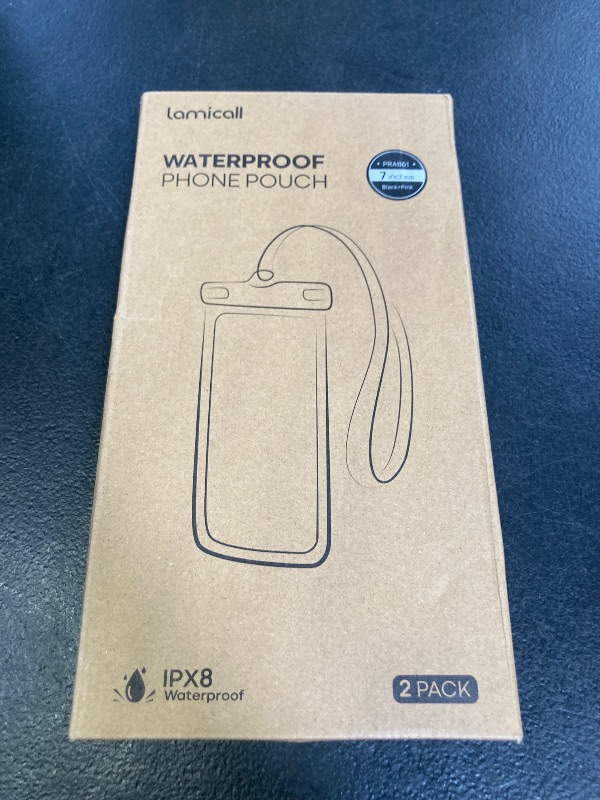 Photo 1 of Lamicall 2Packs Waterproof Beach Bags, Vacation Essentials for Wemen Men, Cruise Essentials 2025 2026, Travel Beach Sandproof Ship Accessories, Pink Accessories, Pink&Black