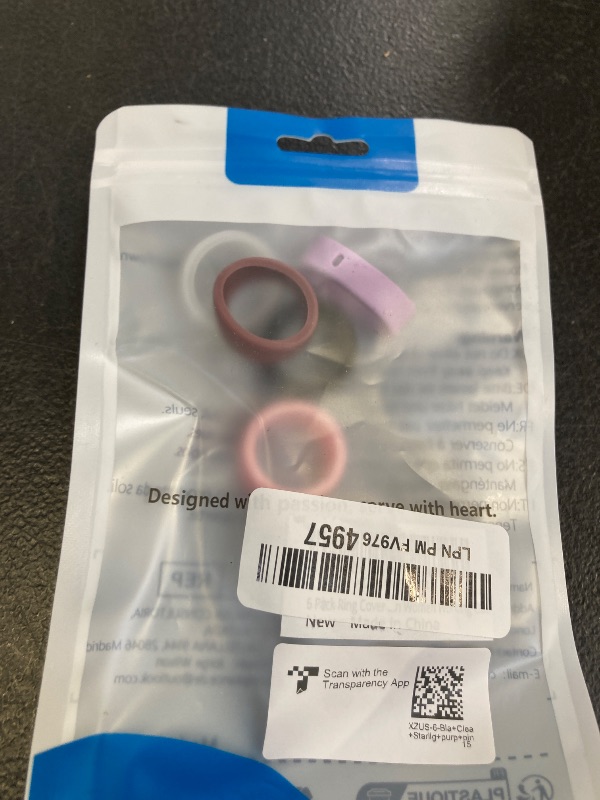 Photo 1 of 6 Pack Ultra-Thin Cover Compatible with Oura Ring Gen 4/4 Ceramic/Gen 3 Horizon/Heritage/Ultrahuman, Support Charging with Cover on, Anti-Scratch Elastic Silicone Rings Protector Accessories Men Women