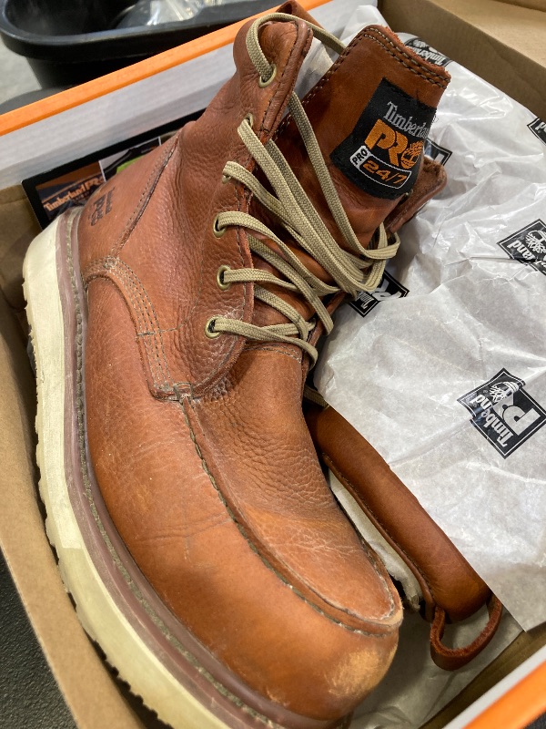 Photo 1 of Timberland PRO Men's Pro Wedge 6 Inch Moc Soft Toe Industrial Work Boot, Brown-2024 New, 11