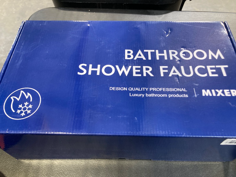 Photo 1 of 3 Handles Tub Shower Faucet Set with 10 Spray Handheld Shower 4.7 Inch Shower Handheld Shower Tub Kit Wall Mounted Shower System with Tub Spout Matte Black Shower Fixtures Tub and Shower Trim Kit