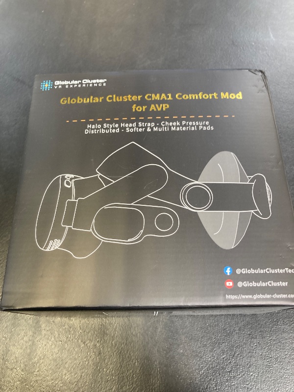 Photo 1 of Globular Cluster CMA1 Comfort Mod Compatible with Apple Vision Pro