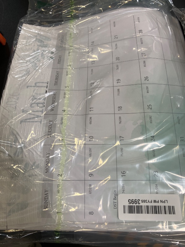 Photo 1 of 2025.12-2027.7 Aesthetic Magnetic Calendar for Refrigerator, Fridge Magnet Runs Until July 2027 - The Perfect Monthly Magnetic for Easy Organizing - Greenery Design