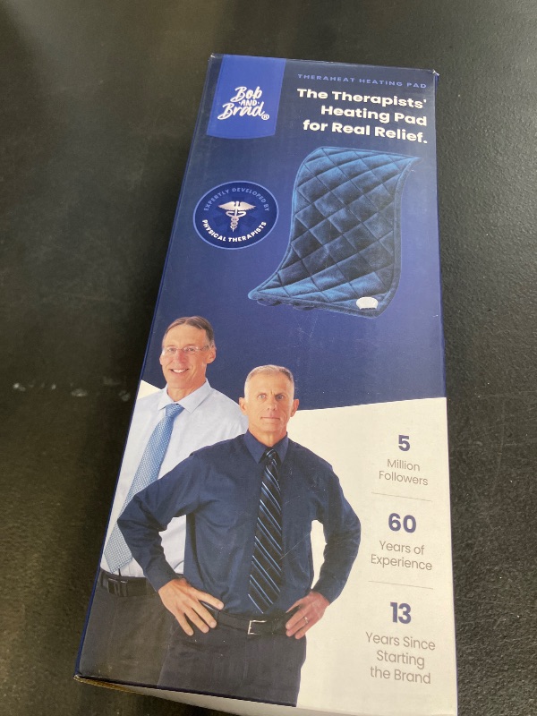 Photo 1 of BOB AND BRAD Far Infrared Weighted Heating Pad for Back Pain Relief, FSA-HSA Eligible, Large 12x24 Electric Heat Pad with Auto Off, Deep Moist Heat & Hands-Free Strap for Cramps, Knee, Neck, Shoulder