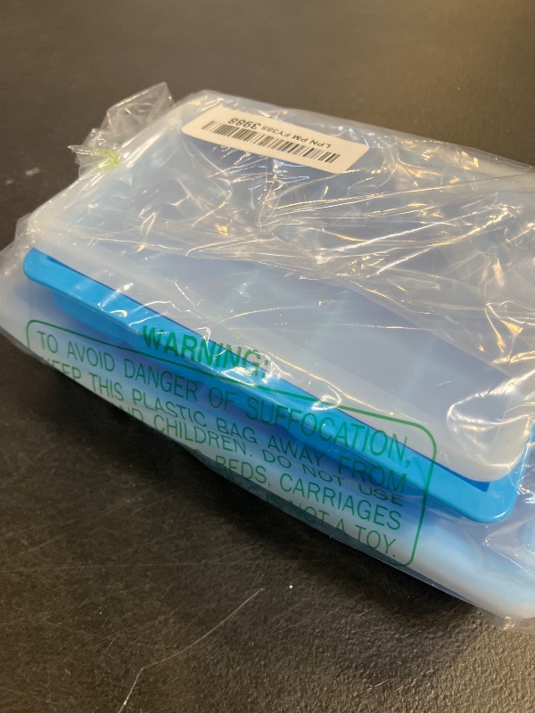 Photo 1 of 1 Tbsp & 2 Tbsp Silicone Freezer Molds - Perfect for Storing Garlic, Ginger, Pesto, Herbs,Tomato Paste, Lemon Juice,Vegetable Purees,Purees and More - Silicone Food Freezer Tray (2 Pack Blue)