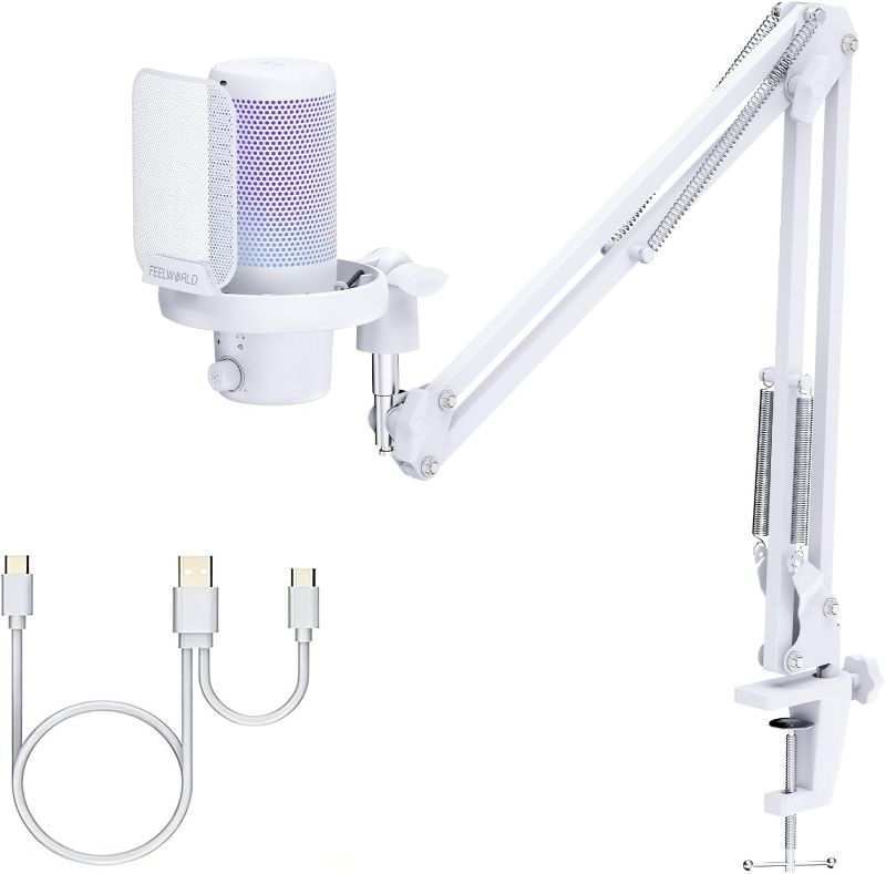 Photo 1 of 10X LED Magnifying Lamp with Clamp, KIRKAS 2,200 Lumens Dimmable Super Bright Daylight Magnifying Glass with Light, Adjustable Swivel Arm Lighted Magnifier Lamp for Reading Repair Crafts- Black