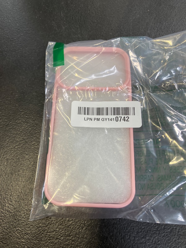 Photo 1 of LoeoeL for iPhone 17 Pro Case Clear, Transparent Hybrid iPhone 17 Pro Phone Case [Hard Plastic & Soft Silicone Bumper] Acrylic Non Yellowing Thin Slim Protective Cover for Women, Light Pink