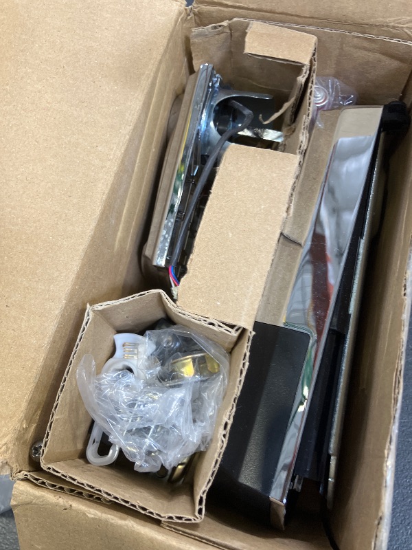 Photo 1 of Schlage Connect Smart Deadbolt Lock with Touchscreen Keypad, Keyless Front Door Entry, Z-Wave Plus Compatible, Bright Chrome, BE469ZP CAM 625