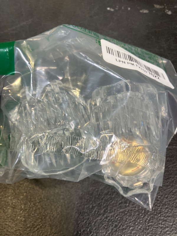 Photo 1 of Prime-Line MP54260 Hot and Cold Faucet Handles, 1-5/8 In. Height, Clear Acrylic, Fits Delta (2 Pack)