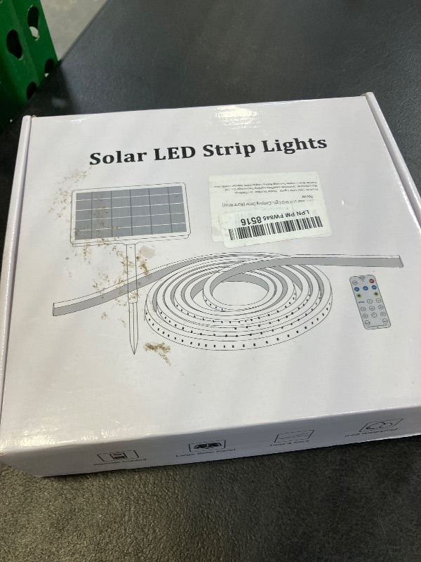 Photo 1 of 50Ft Solar LED Strip Lights Outdoor, 540 LED Long Strip Lights IP68 Fully Waterproof Acrylic Tape with Remote Self-adhesive, Cuttable Auto ON/OFF Rope Lights for Patio Pool Camping Decor (Warm White)
