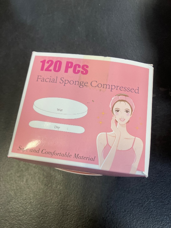 Photo 1 of 120 Pcs Facial Sponge Compressed, Luxiv Face Cleansing Sponge Estheticians Compressed Makeup Facial Sponge Round Wash Face Sponges for Women Compress Exfoliating Removal Sponge