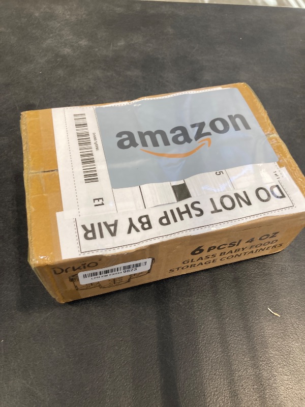 Photo 1 of DRKIO 6 Pack Glass Baby Food Storage Containers - 4 Oz Baby Food Jars with Lids Baby Food Maker Microwave Dishwasher Freezer Safe 100% Leak Proof BPA Free Reusable