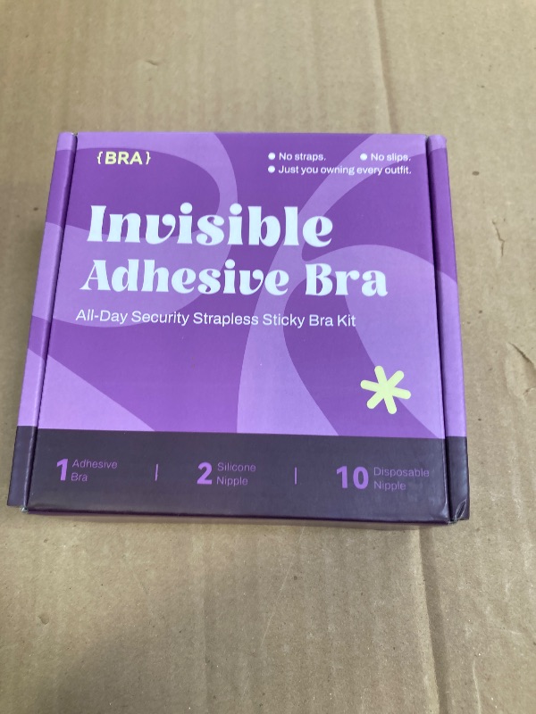 Photo 1 of Invisible Strapless Sticky Bra Push up for Women, Ultra Adhesive Bra for Backless Dress, Cleavage Bra Lift Novelty Bras (B Cup, Light Beige)