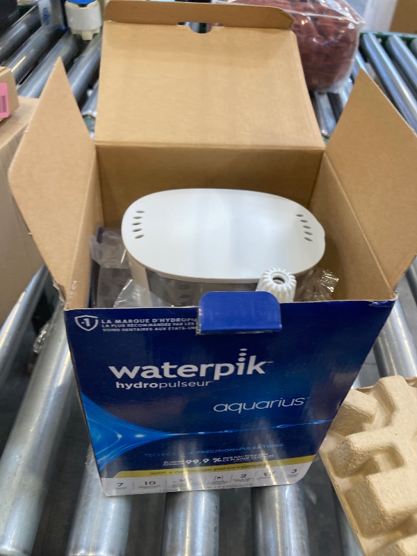Photo 1 of Waterpik Aquarius Water Flosser For Teeth Cleaning, Gums, Braces, Dental Care, Electric Power With 10 Settings, 7 Tips For Multiple Users And Needs, ADA Accepted, White WP-660,