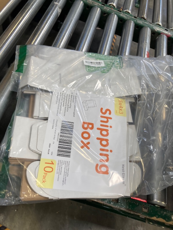 Photo 1 of 10 Pack 6"x4"x3" inch Small Shipping Boxes White Corrugated Cardboard Box for Small Business, Mailer, Shipping, and Packing