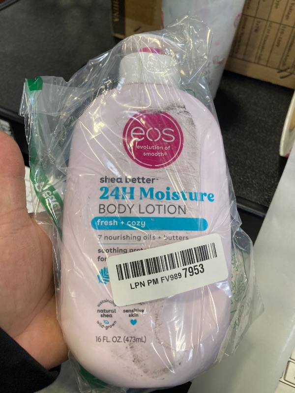 Photo 1 of eos Shea Better Body Lotion, Fresh & Cozy, 24-Hour Moisture Skin Care, Lightweight & Non-Greasy, Natural Shea, Vegan, 16 fl oz
