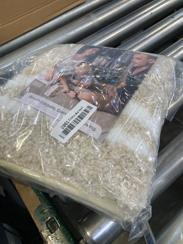 Photo 1 of PURRUGS Bathroom Rug Non-Slip Machine Washable 20" x 24" U-Shaped, Super Absorbent and Quick Dry Shaggy Microfiber Bath Mat, Extra Soft and Plush Contour Rug for Toilet Base, Beige