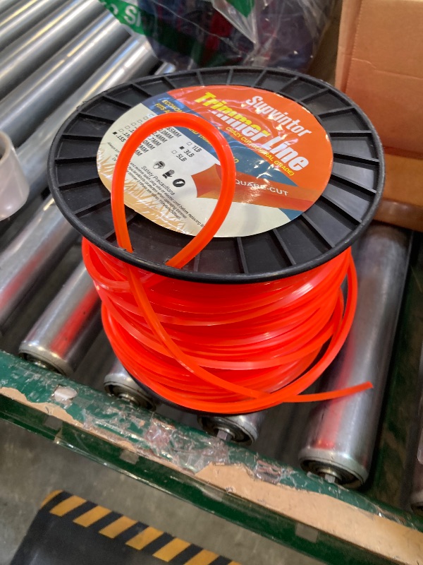 Photo 1 of 155 Trimmer Line Heavy Duty Square, 155 Weed Eater String, String Trimmer Line .155, Commercial Weed Trimmer String 155, Weed Wacker String .155inch-288ft-3lb Fits Most String Trimmer(Square)