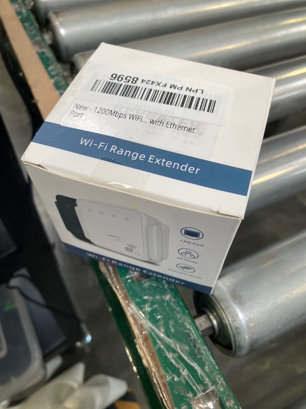Photo 1 of 1200Mbps WiFi Extender Signal Booster for Home, Dual Band 5GHz/2.4GHz Wireless Internet Repeater with 4 External Antennas, Covers Up to 3600 Sq.ft & Supports 80 Devices, AP Mode with Ethernet Port