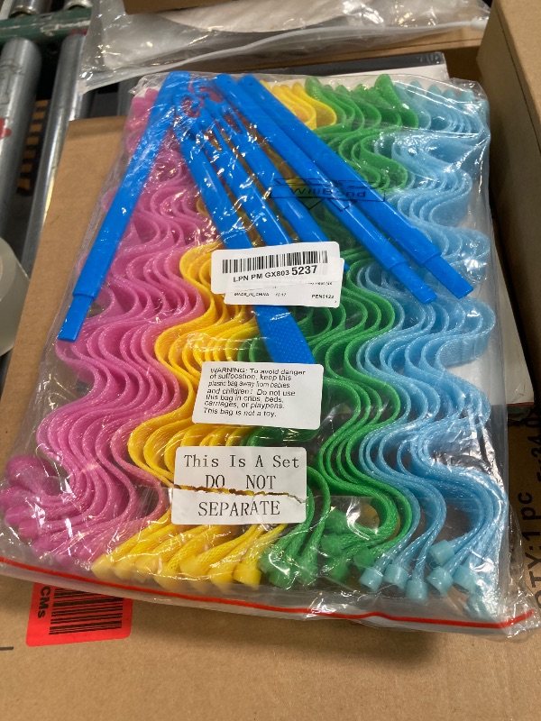 Photo 1 of 28 Spiral No-Heat Wave Curlers Kit with Styling Hooks for Versatile Hairstyles, No Heat (45 cm, Assorted Colors)