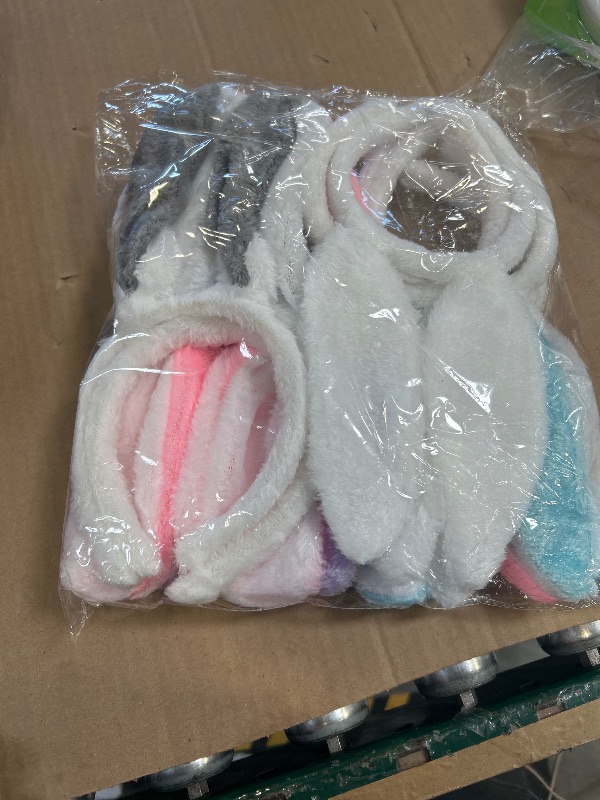Photo 1 of FOIMAS Plush Bunny Ears Headbands,Assorted Color Rabbit Ear Hairband for Easter Halloween Costume Party Favor,Pack of 12