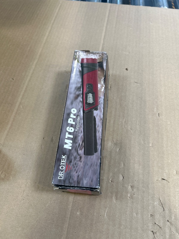 Photo 1 of DR.ÖTEK Metal Detector Pinpointer, IP68 Fully Waterproof Underwater Pinpointer Metal Detector with LCD Screen & LED Light 360° Accurate High-Sensitivity Detection, Handheld Wand for Adults & Kids, Red