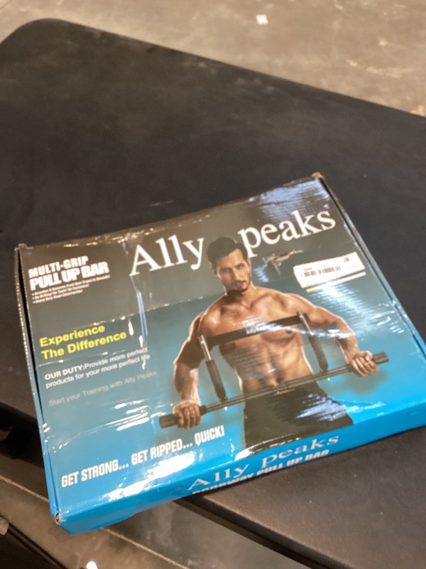 View 2 of ALLY PEAKS Pull Up Bar Thickened Steel Pipe Super Heavy Duty Steel Frame Upper Workout Bar| Multi-Grip Strength for Doorway | Indoor Chin-Up Bar Fitness Trainer for Home Gym Max Limit 440 lbs