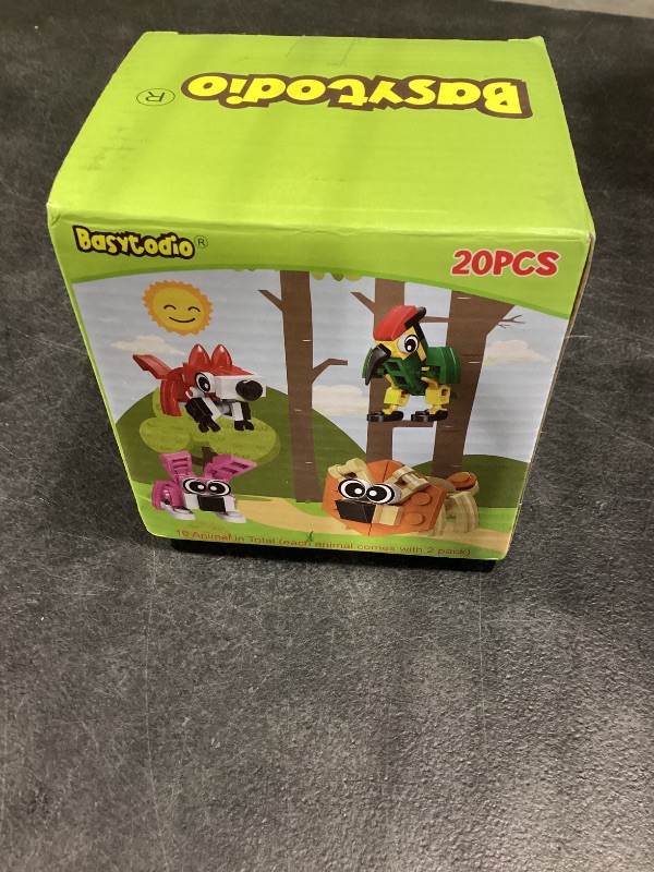 Photo 1 of 20PCS Mini Animal Building Blocks Party Favors for Kids 4-8 8-12 Birthday Goodie Bag Stuffers Classroom Treasure Box Toys Carnival Prizes Bulk Pinata Fillers Trinket End of Year Student Gifts Boy Girl