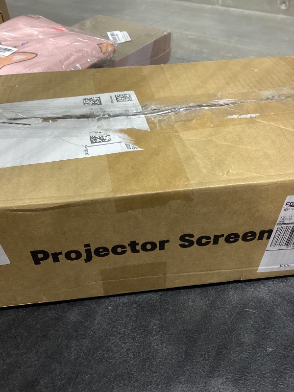 Photo 1 of 120inch Outdoor Projector Screen with Stand: 16:9 4K HD Portable Projector Screen Outdoor Indoor - Front/Rear Movie Screen with Carry Bag, Sandbag - Projection Screen for Backyard, Camping, Theater