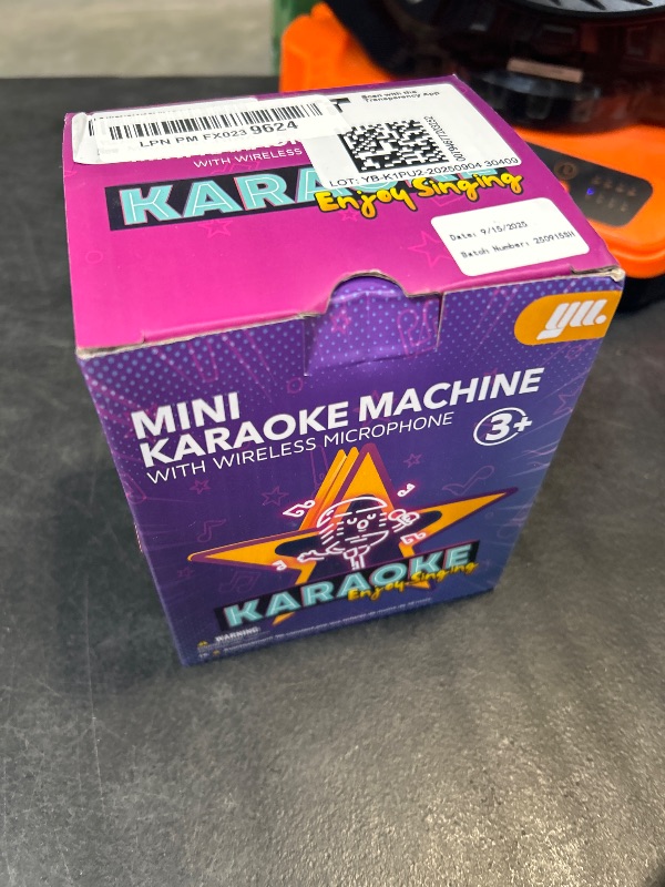 Photo 1 of YLL Karaoke Machine for Kids, Portable Mini Speaker with 2 Wireless Microphones, TOP Kids Gifts for Girls Ages 3, 4, 5, 6, 7, 8, 9, 10+ Years Old, 4-12th Birthday Singing Present Toy Party (Purple)