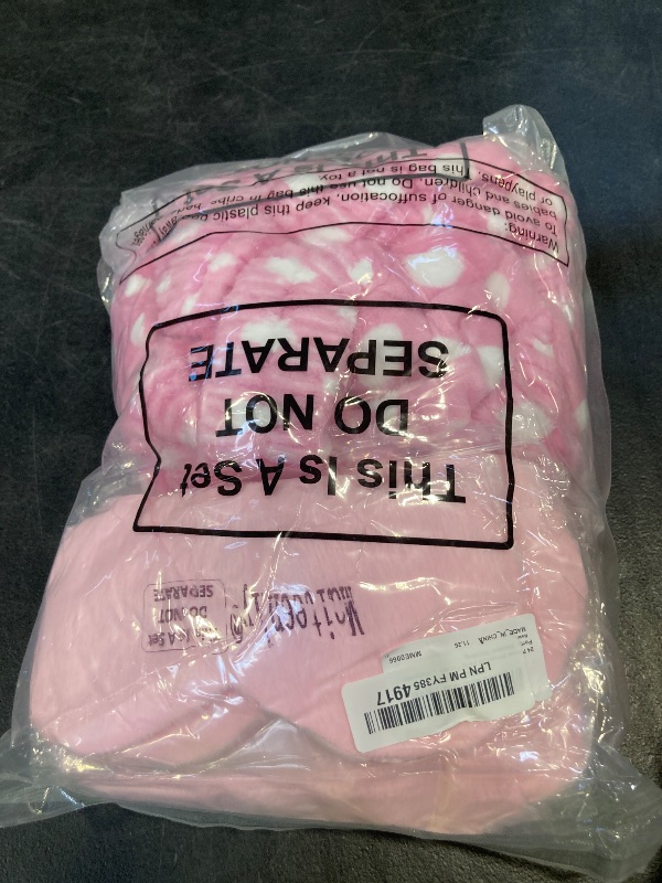 Photo 1 of 24 Pieces Sleepover Party Favors Spa Headband Sleep Eye Mask Bulk Pink Headband for Washing Face Bow Makeup Eye Mask for Spa Birthday, Bachelorette Party, Slumber Wedding
