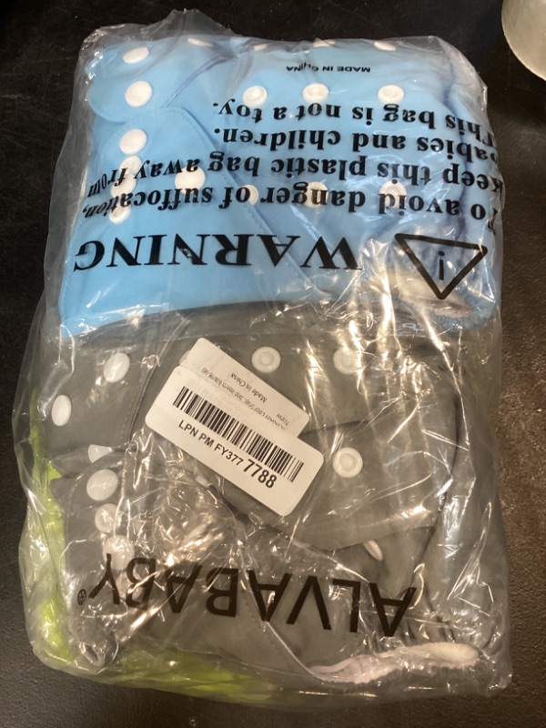 Photo 1 of ALVABABY Baby Cloth Diaper 6 Pack with 12 Inserts One Size Cloth Diaper Covers Adjustable Washable Reusable for Baby Girls and Boys