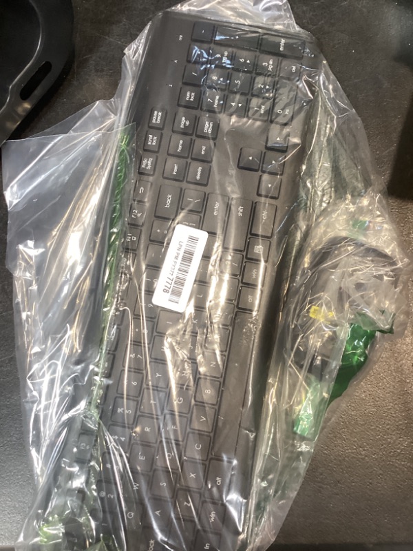 Photo 1 of Wireless Keyboard and Mouse Combo, Full-Size Silent Ergonomic Keyboard and Optical Mouse, Long Battery Life, 2.4GHz Lag-Free Cordless Mice Keyboard for Computer, Mac, Laptop, PC, Windows