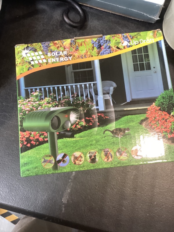 Photo 1 of 2026 Solar Ultrasonic Animal Repellent Outdoor Cat Deterrent Deer Repellent Devices Dog Repeller with Motion Sensor & Strobe Light & Usb Charging Deterrent Rabbit Squirrel Skunk Racoon for Yard Garden