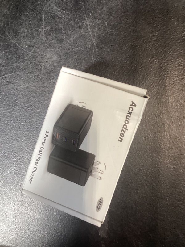 Photo 1 of [2 Pack] USB C Charger Block 160W, 3-Port GaN Super Fast Charger, Dual 65W Type C Charging Block, Foldable QC3.0 Laptop Fast Charging Adapter for MacBook, iPhone, Samsung, Galaxy, iPad, Android, Black