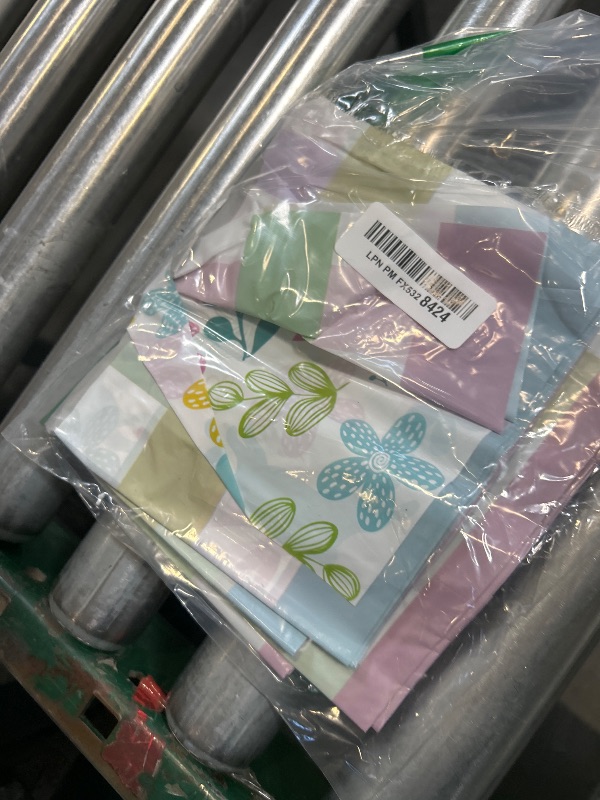 Photo 1 of OHOME Easter Decorations - Rabbit Eggs Disposable Plastic Tablecloth Rectangular | Easter Party Decorations Supplies Favors Indoor Outdoor - Spring Holiday Backdrop Banner Table Cover for Home Kitchen