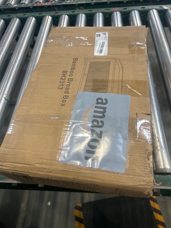 Photo 1 of BAMBANG Bamboo Bread Box for Kitchen Countertop, Extra Large Farmhouse Bread Box with 4-Side Clear Panels, Wooden Bread Storage Container for Homemade Bread, Natural