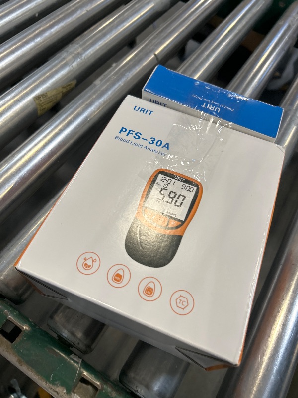 View 3 of 20 Pack 5 in 1 Lipid Test Strips for URIT PSF-30 Cholesterol Tester Meter, 20 Official Test Strips for Home Use
