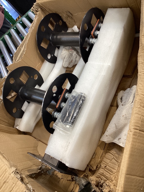 Photo 1 of  Heavy Duty Double Welding Lead Reel, 360° Rotatable Base Cable Lead Reel, Welding Reels with Insulated Sealing Gaskets & Screws No Leaks No Shorts, Fits 150ft 1/0 or 125ft 2/0 Cable
