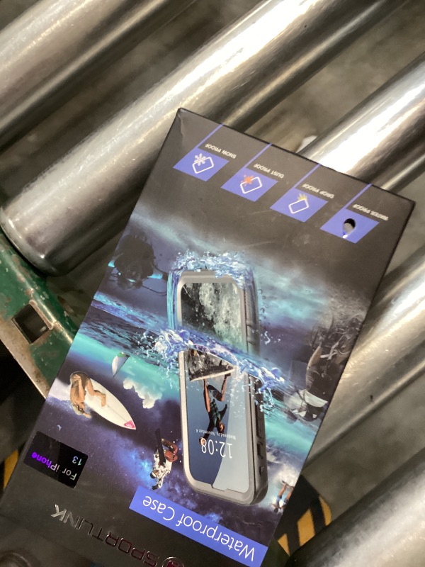 Photo 1 of SPORTLINK Compatible with iPhone 13 Waterproof Case - Full Body Shockproof Dustproof Phone Screen Protector Rugged Waterproof Case for iPhone 13 6.1 Inches Blue