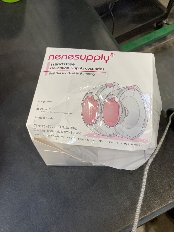 Photo 1 of Nenesupply Handsfree Wearable Breastmilk Collection Cara Cups Caracups Compatible with Spectra S1 S2 9 Plus Breast Pumps 24mm Silicone Flanges Replacement for Spectra Pump Parts 19 21mm Inserts