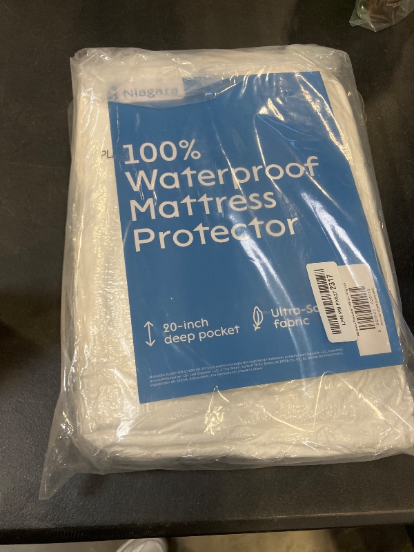 Photo 1 of 100% Waterproof King Mattress Protector - 360 Protection Against Spills, Stains & Accidents for Parents & Pet Owners - Noiseless & Cooling Viscose Made from Bamboo (White)